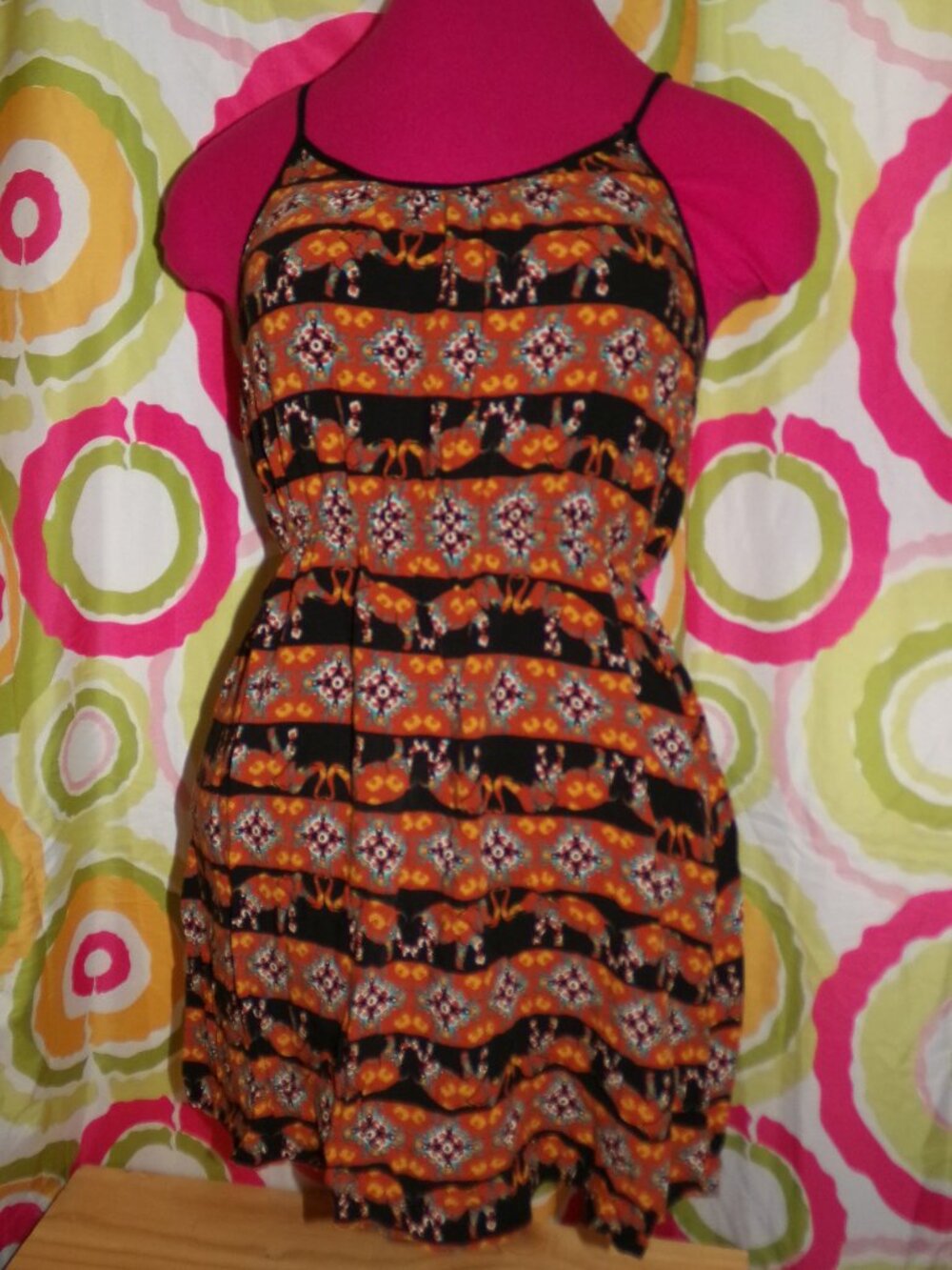 J for Justify Elephant Dress Sz M